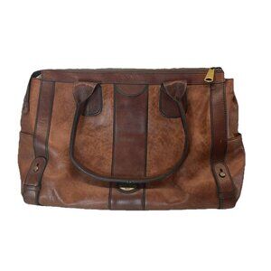 Fossil VRI (Vintage Release) Weekender Bag Brand New 2 tone brown